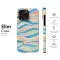 60s Watercolor Style Wavy Phone Case iPhone Samsung Cover Pixel 3365 - Image 7