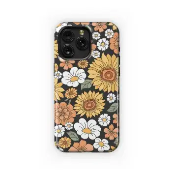 70s 60s Hippie Summer Flower Phone Case iPhone Samsung Cover Pixel 2500 - Image 1