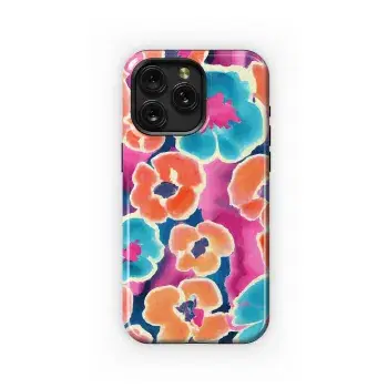 70s Floral Watercolor Phone Case iPhone Samsung Cover Pixel 3368 - Image 1