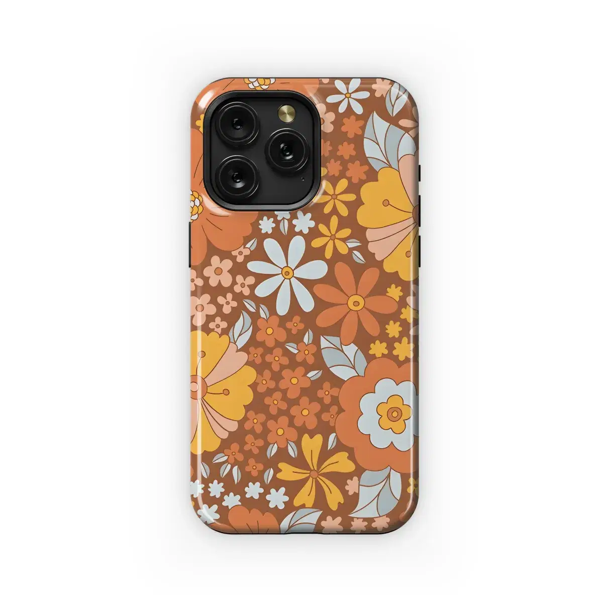 70s Retro Groovy Floral Phone Case iPhone Samsung Cover Pixel 2851 - Image 1