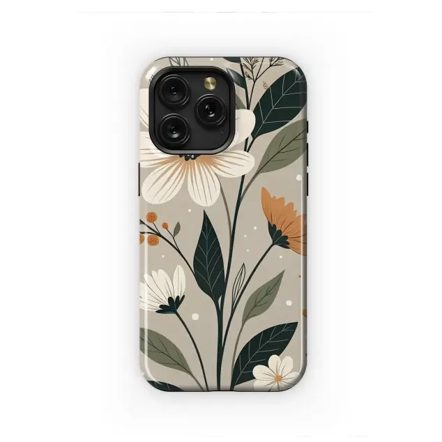 Google Pixel 3a XL Autumn Meadow Wildflower Botanical Art Phone Case