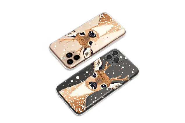 Google Pixel 4 XL Clear Winter Fawn Starlight Portrait Phone Case