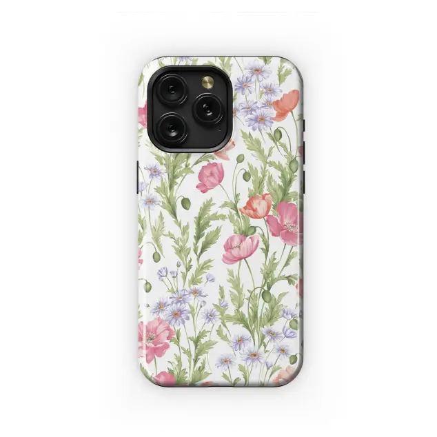 Google Pixel 4 XL Floral Poppy Garden Design Phone Case