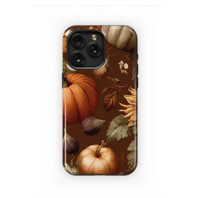 Google Pixel 4 XL Vintage Autumn Bounty Botanical Illustration Phone Case