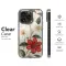 Google Pixel 4a Vintage Crimson & Cream Floral Garden Phone Case - Image 8