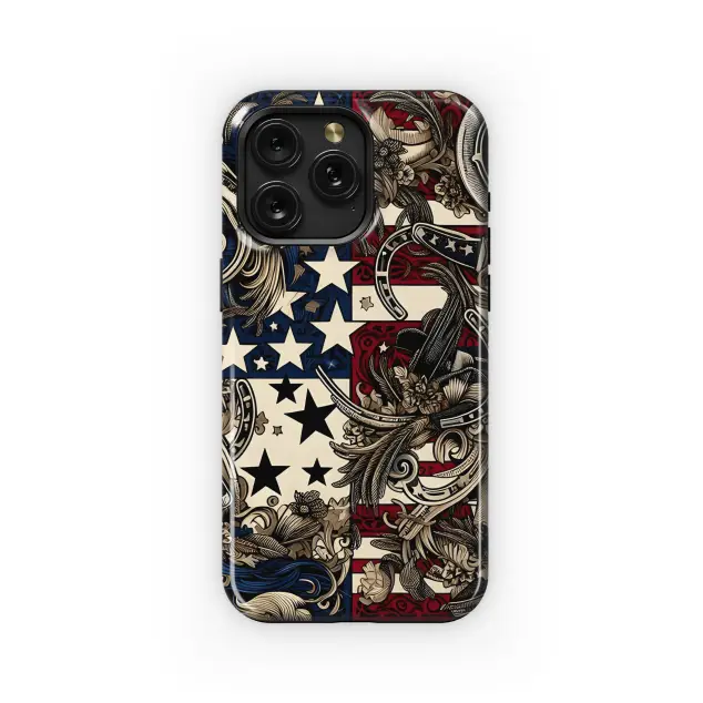 Google Pixel 6 Pro th of July Western Cow Print Phone Case