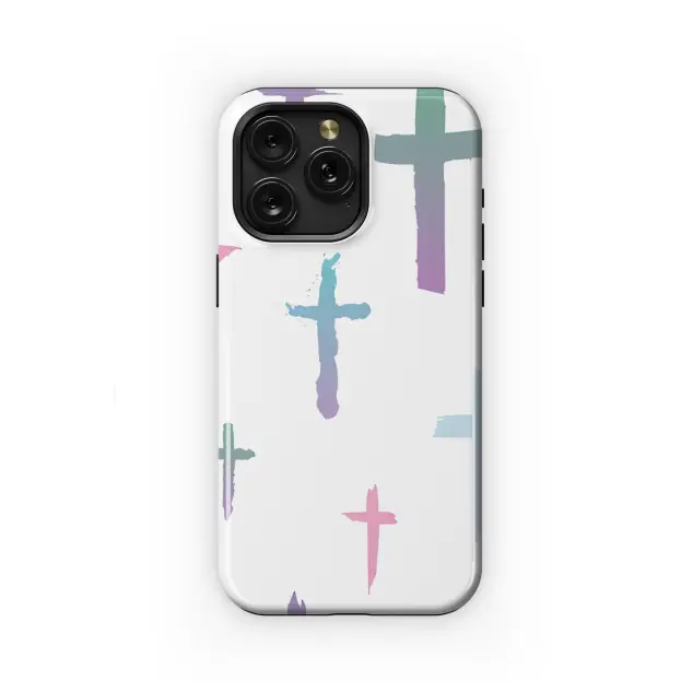 Google Pixel 7 Pro Beautiful Christian Cross Signs Watercolor Phone Case