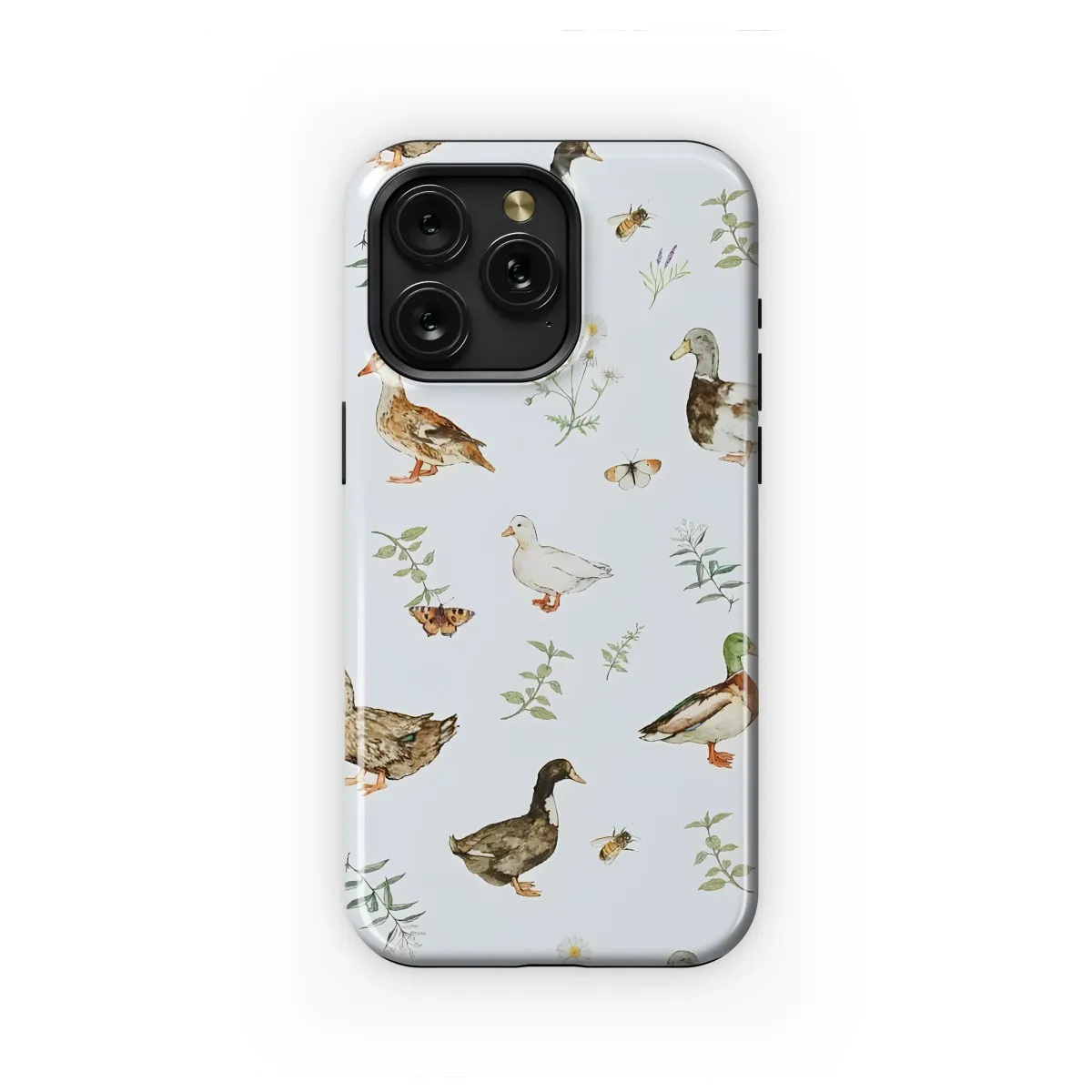 Google Pixel 8 Pro Charming Cottagecore Duck Meadow Phone Case - Image 1