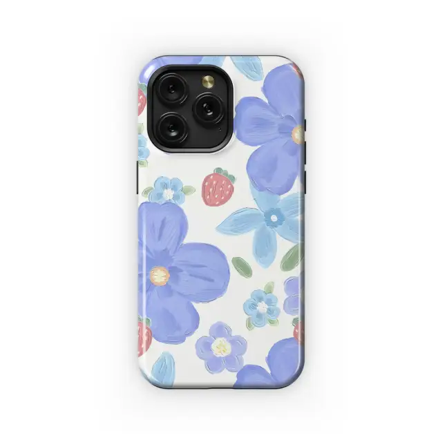 Google Pixel 8 Pro Strawberry Coquette YK Flower Purple Blue Daisy Phone Case