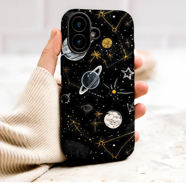 Google Pixel 8 Vintage Celestial Galaxy Stars Pattern Mini S S Phone Case
