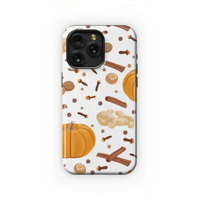 Google Pixel 9 Pro Autumn Pumpkin Spice Pattern Illustration Mini S S Phone Case