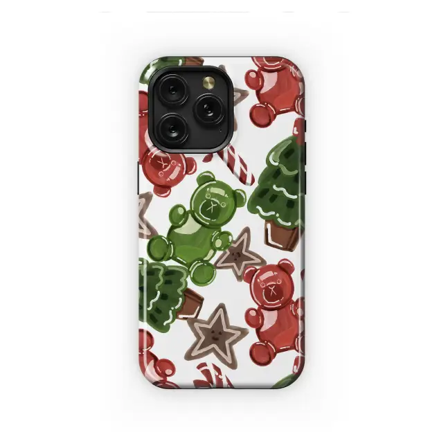 Google Pixel 9 Pro Christmas Gummy Bear Candy Pattern Mini S S Phone Case