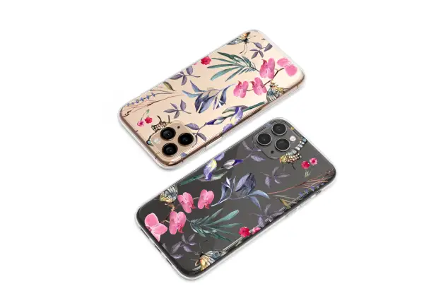 Google Pixel 9 Pro Clear A Nocturne of Petals and Wings Phone Case