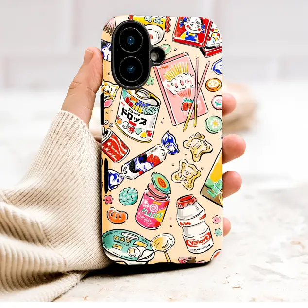 Google Pixel 9 Pro Retro Japanese Candy Collage Kawaii Snack Pattern S S Phone Case