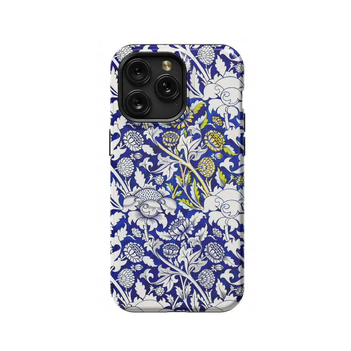 Google Pixel 9 Blue Watercolor Floral William Phone Case - Image 1