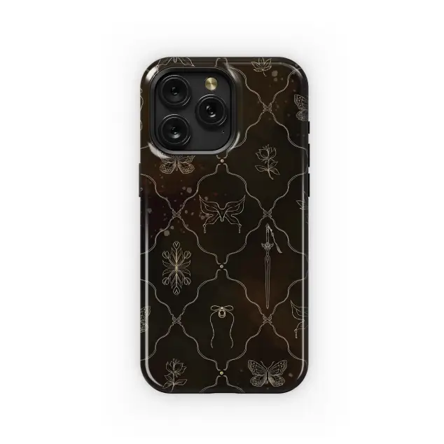 Google Pixel 9A Dark Floral Fantasy Art Phone Case