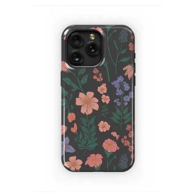 Google Pixel 9A Midnight Garden Moody Floral Art Phone Case