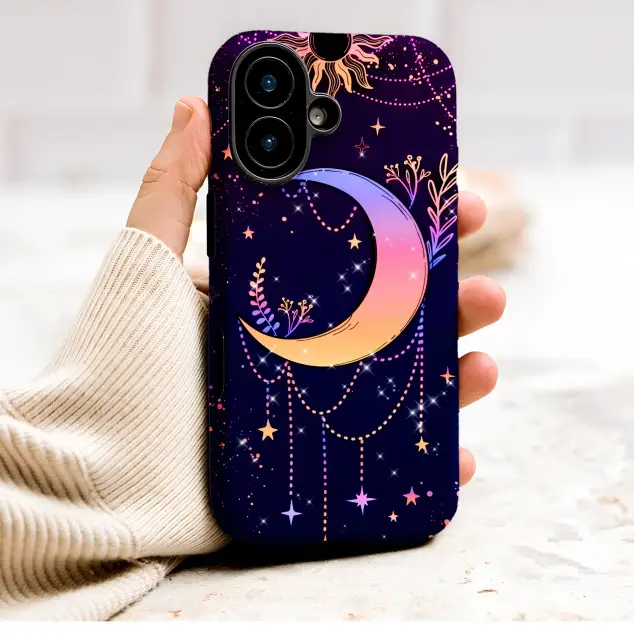 HMD Pulse Plus Celestial Moon Sun Floral Gradient Mini S S Phone Case