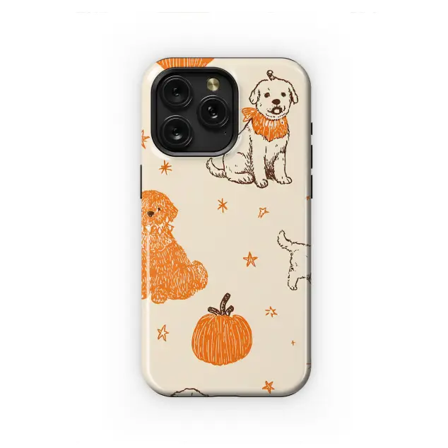 HMD Pulse Pro Cute Puppy and Pumpkin Fall Pattern Illustration S S Phone Case
