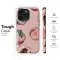 Honor Magic 6 Pro Watercolor Peach Pattern Pink Summer Fruit Design S S Phone Case - Image 6