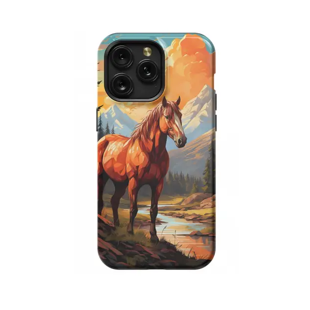 Huawei Mate 10 Pro Autumn River Landscape Brown Horse Phone Case