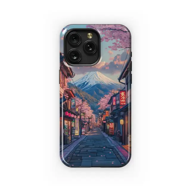 Huawei Mate 20 Lite Fuji Cherry Blossom Street Phone Case