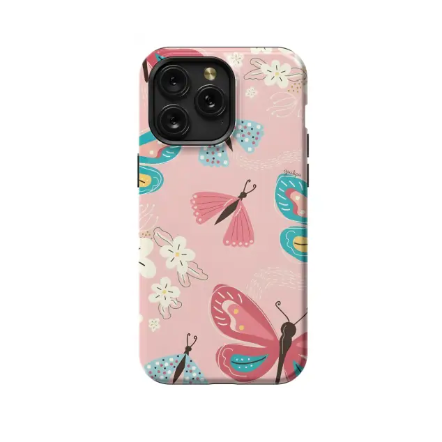 Huawei Mate 20 Lite Retro Groovy Butterflies and Daisy Phone Case