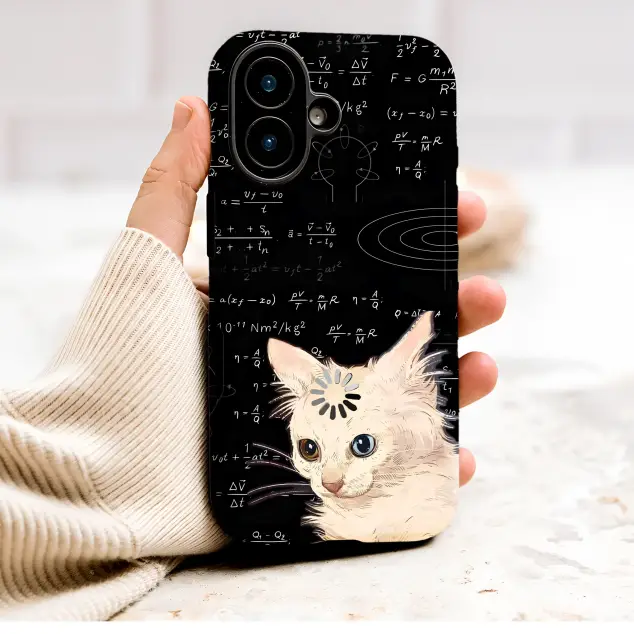 Huawei Nova 8i Nerdy Science Cat Loading Funny Math Formula Art S S Phone Case