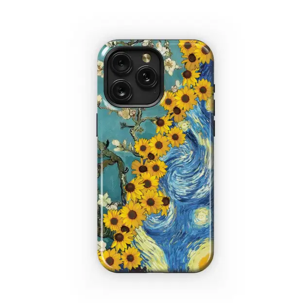 Huawei Nova 9 Sunflowers & Stars Art Phone Case