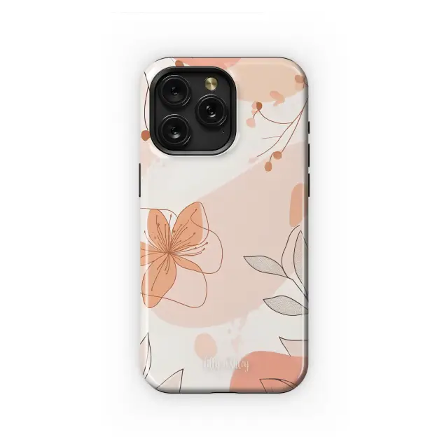 Huawei P10 Lite Blush Petals and Faded Lines Phone Case