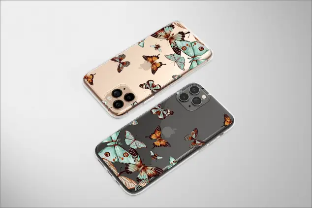 Huawei P10 Plus Clear Ephemeral Dance of Painted Wings Phone Case