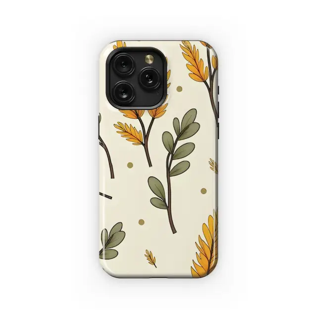 Huawei P20 Lite 2019 Golden Leaves and Berries Phone Case