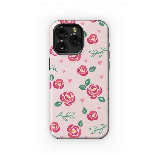 Huawei P20 Lite Sweetheart Rose Garden Illustrated Pattern Phone Case