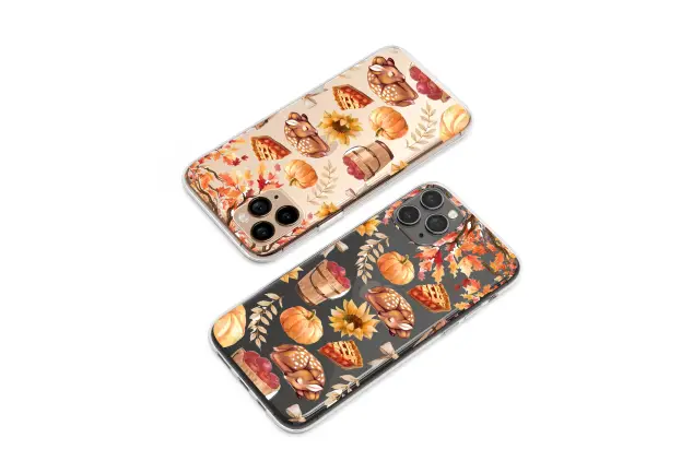 Huawei P30 Lite Clear Cozy Autumn Forest Harvest Dream Phone Case