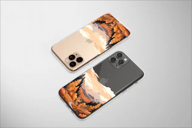 Huawei P40 Lite Clear Golden Light on the Alpine Pass Phone Case