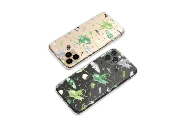 Huawei P50 Pro Clear Clear Gothic Entomology Insect Beetle Moth Pattern S S Phone Case