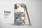 Huawei P50 Pro Clear Vintage Periwinkle Garden Floral Art Phone Case - Image 2