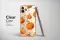 Motorola Edge 50 Neo Clear Vintage Autumn Pumpkin Glitter Dream Phone Case - Image 2