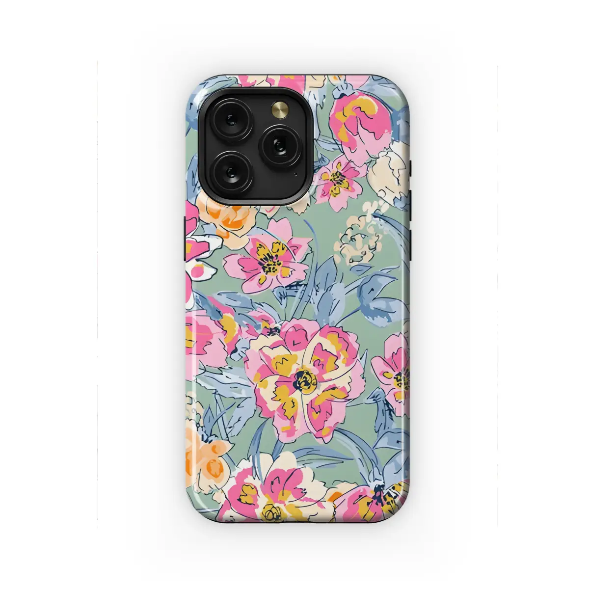 Motorola Edge 50 Pro Floral Watercolor Seamless Pattern Phone Case - Image 1