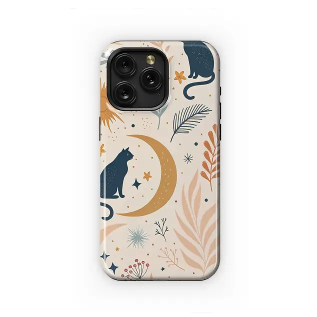 Motorola Moto Edge 50 Ultra Celestial Cat and Moon Garden Phone Case