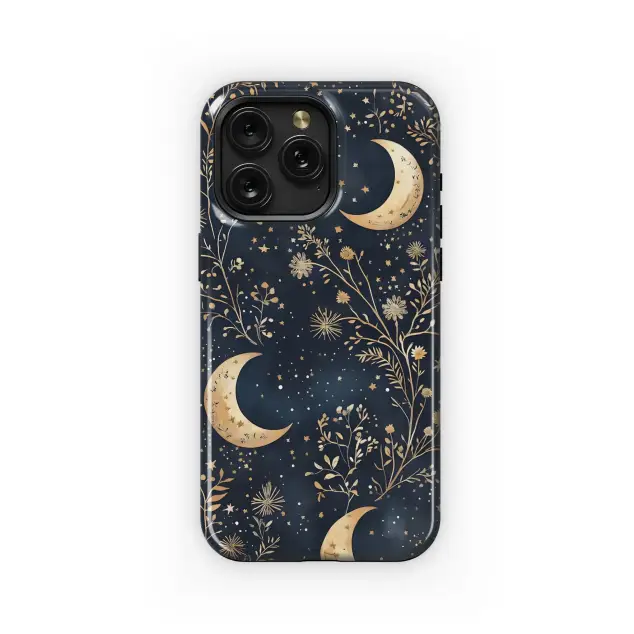 Motorola Moto Edge 50 Ultra Celestial Gold Moon Garden Phone Case