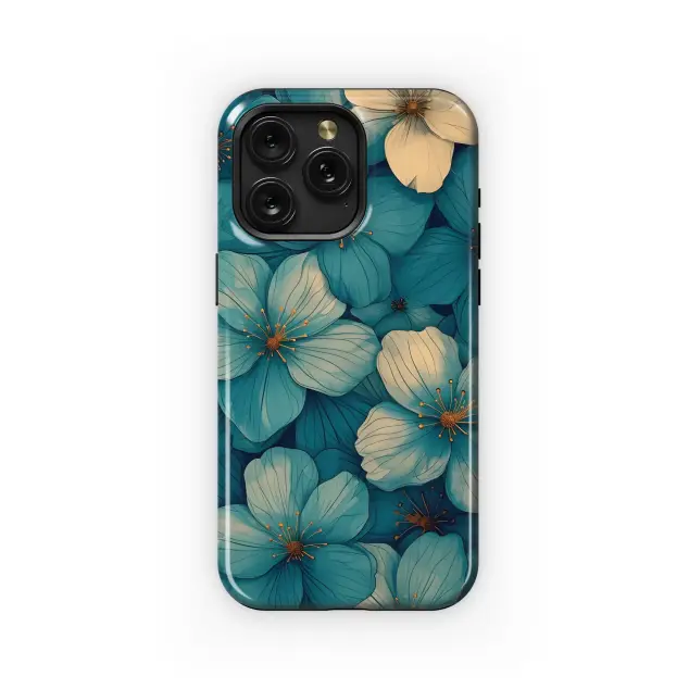 Motorola Moto Edge 50 Ultra Teal Floral Bloom Phone Case