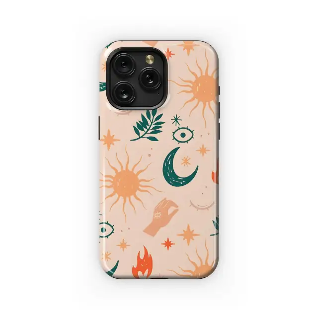 Motorola Moto G31 Bohemian Mystic Sun Moon Pattern Phone Case