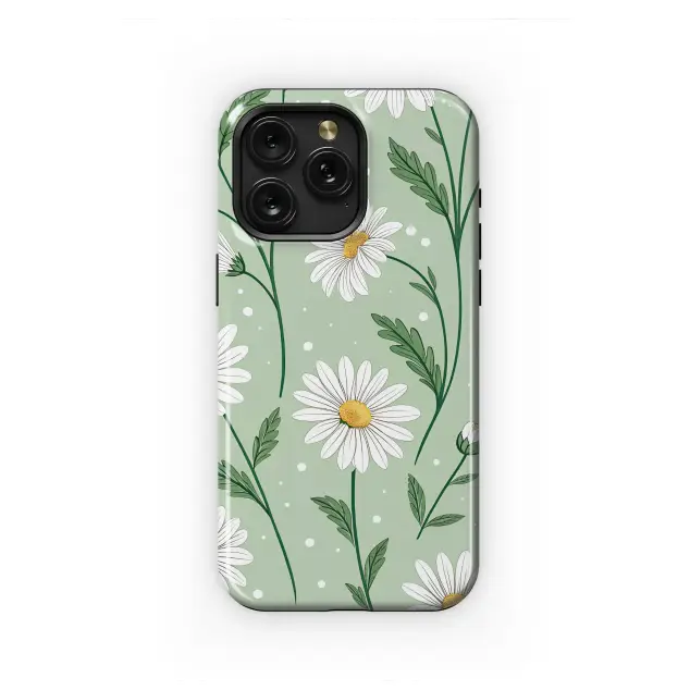 Motorola Moto G31 Dancing Daisies on Sage Green Phone Case