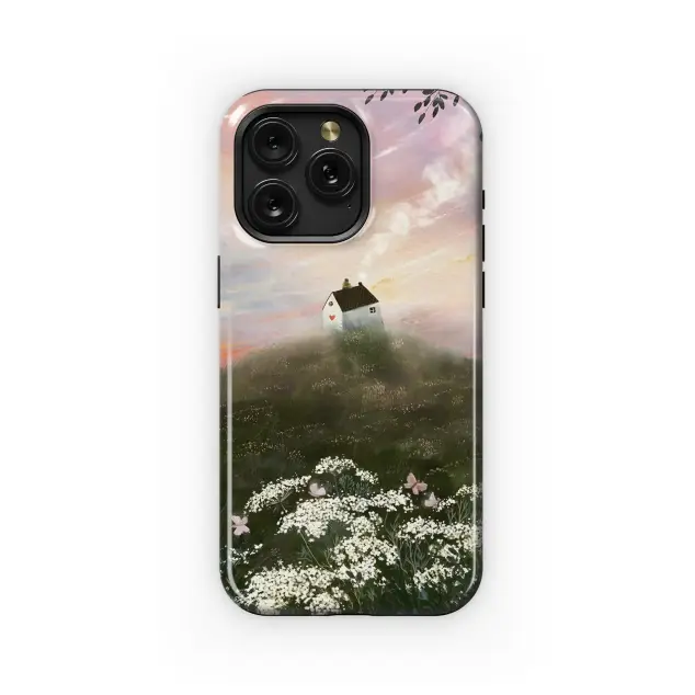 Motorola Moto G31 Sunset Hilltop House Phone Case