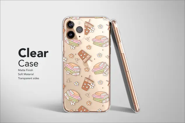 Motorola Moto G5 Clear Book Coffee Daisy Bookish Phone Case