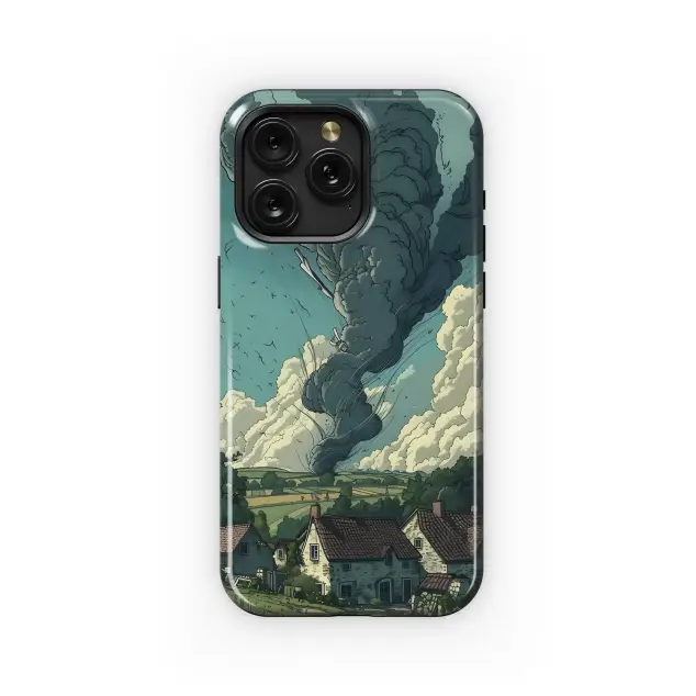 Motorola Moto G5 Dark Cloud Village Scene Phone Case