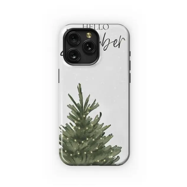 Motorola Moto G5 Hello December Snowy Christmas Tree Phone Case