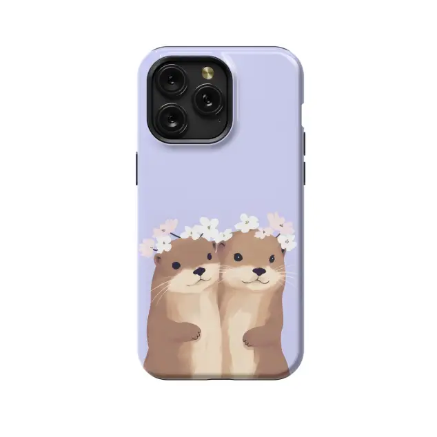 Motorola Moto G5 Minimalist Cute Two Otter Love Phone Case