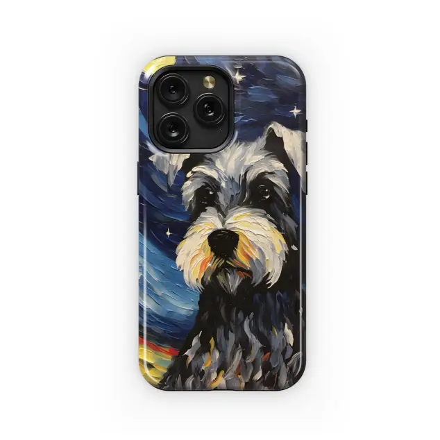 Motorola Moto G5 Starry Night Miniature Schnauzer Phone Case